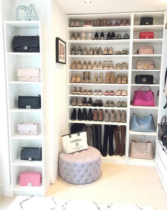 Walk-in closets are everyday storage for the super-rich and famous