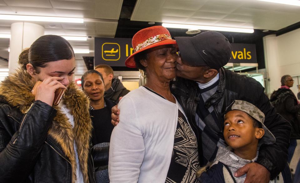  Gretel's grandson Shelumiel, eight, met his gran for the first time