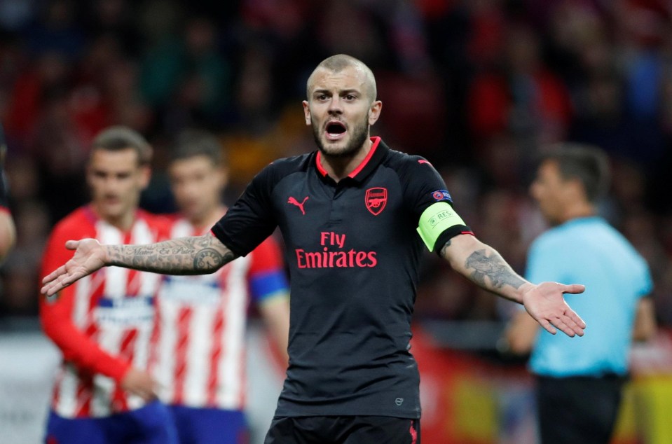 Jack Wilshere has been a regular in the Arsenal side this seasonbut will miss the World Cup