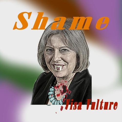  Album cover shows offensive graffiti on Theresa May