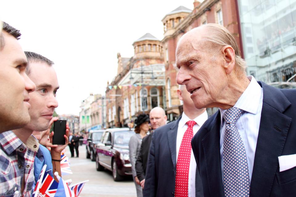  Kevin Johnson photographed The Duke Of Edinburgh as he visited Leeds