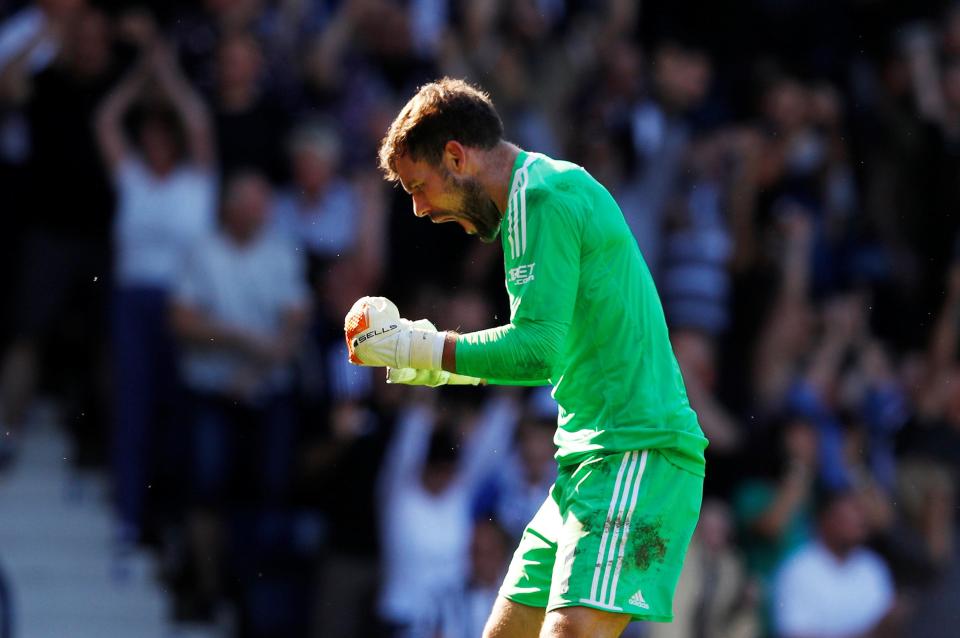  Ben Foster was delighted - he had earlier made two fine saves to keep his side in the game