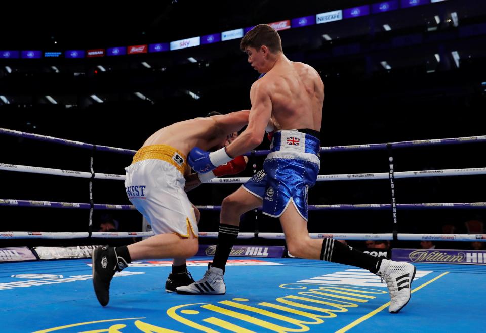  Luke Campbell stopped Troy James in the fifth round at the 02 Arena