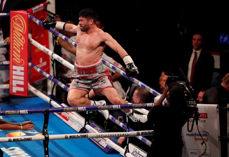  Ryder has recorded back-to-back stoppage wins since suffering a split decision loss against Rocky Fielding