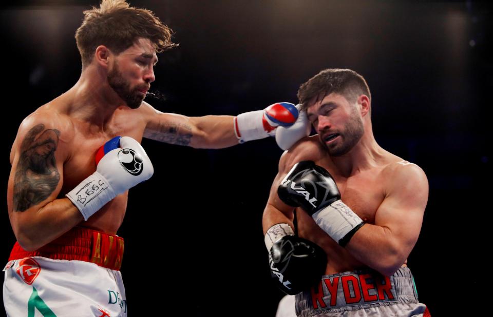  Cox failed to trouble Ryder as his world title dreams were dealt a major blow