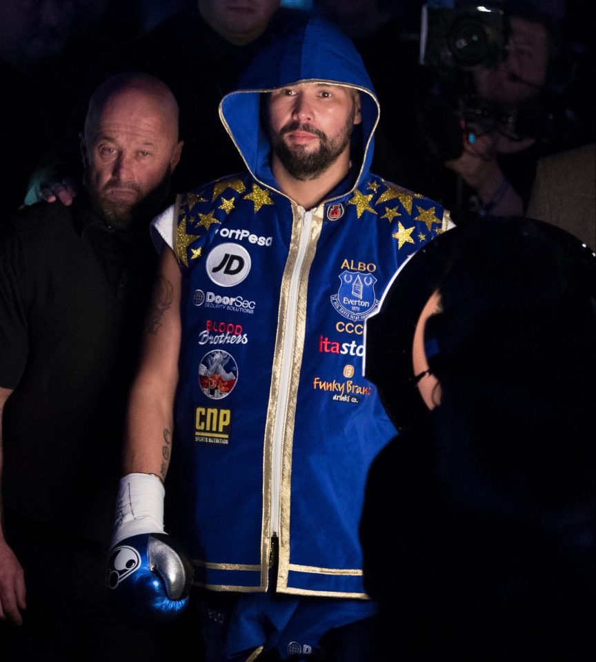  Tony Bellew was second to walk to the ring at the O2 Arena