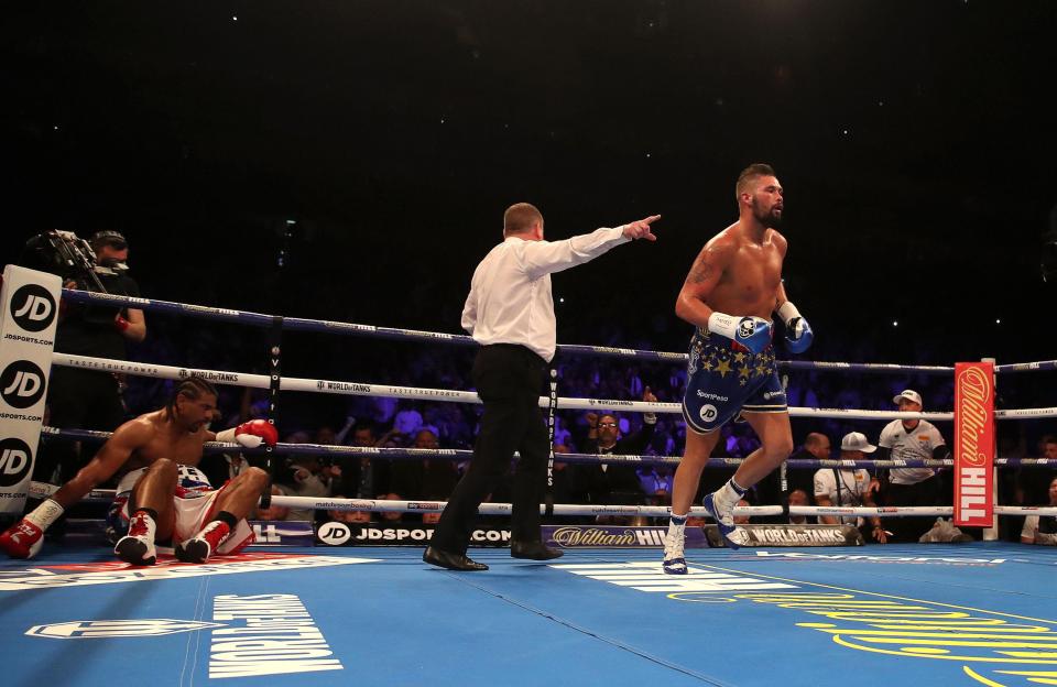  Tony Bellew beat David Haye for a second time at London's O2 Arena