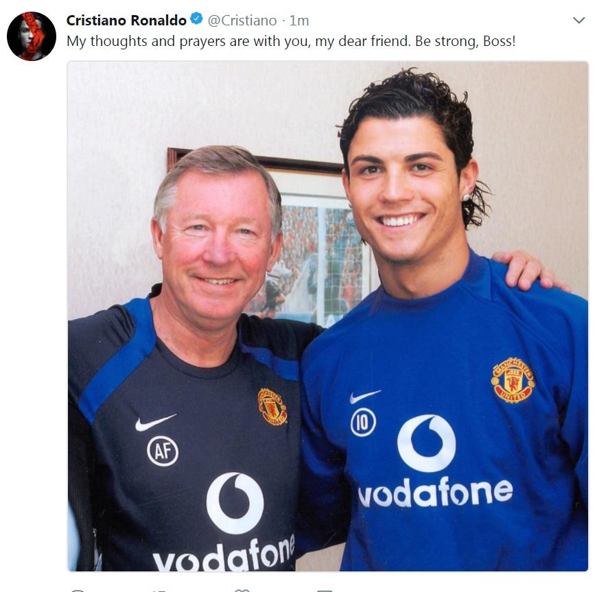  Cristiano Ronaldo shares heartfelt message for his former manager