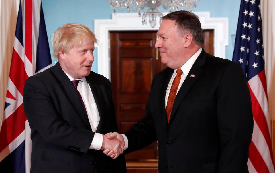  Boris Johnson met with US Secretary of State Mike Pompeo