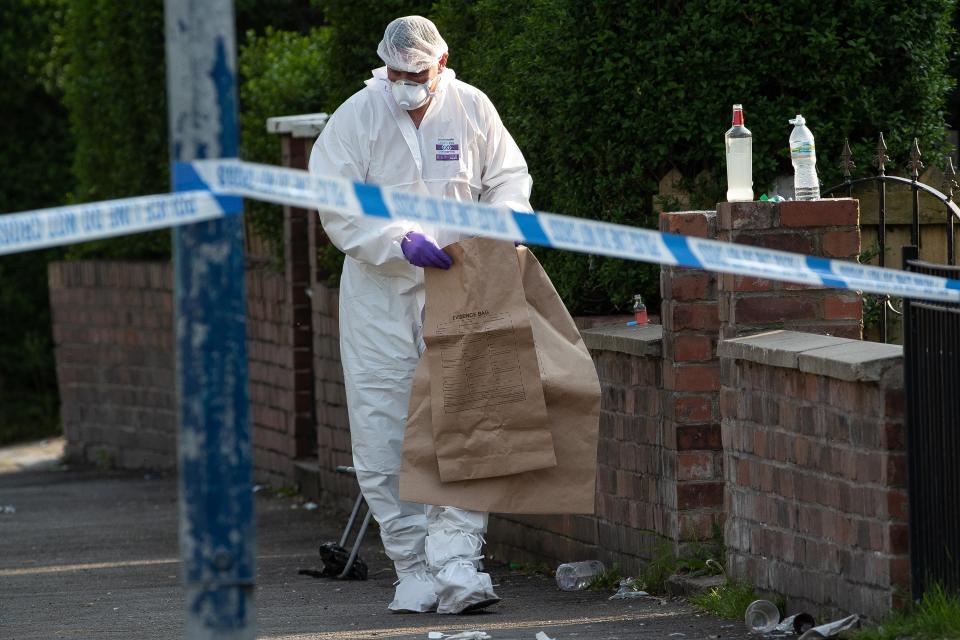  Police have cordoned off Vale Street in Clayton, Manchester, after a teen was shot