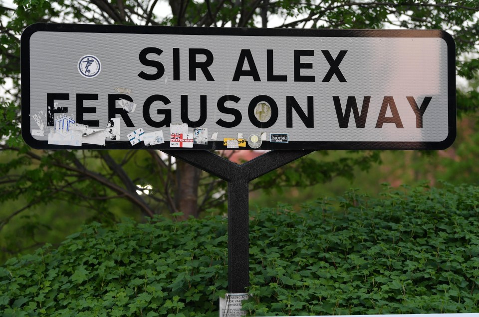 The Sir Alex Ferguson Way road sign has gone missing