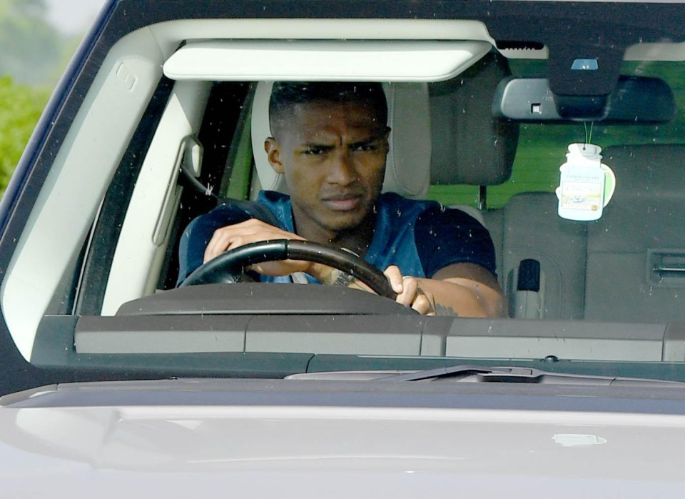 Antonio Valencia cruises in his 4x4 to get a sweat on ahead of United's clash with West Ham