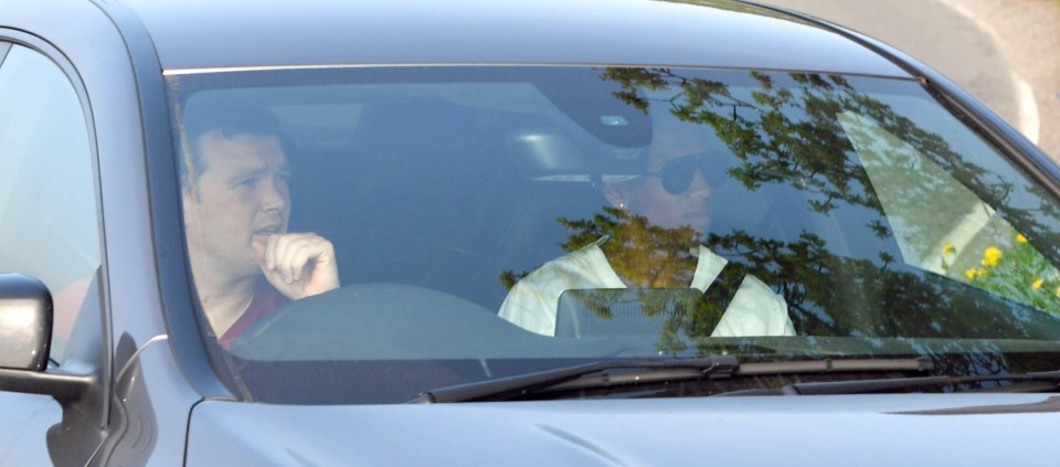 Ashley Young arrived at training after news of Sir Alex Ferguson's emergency surgery