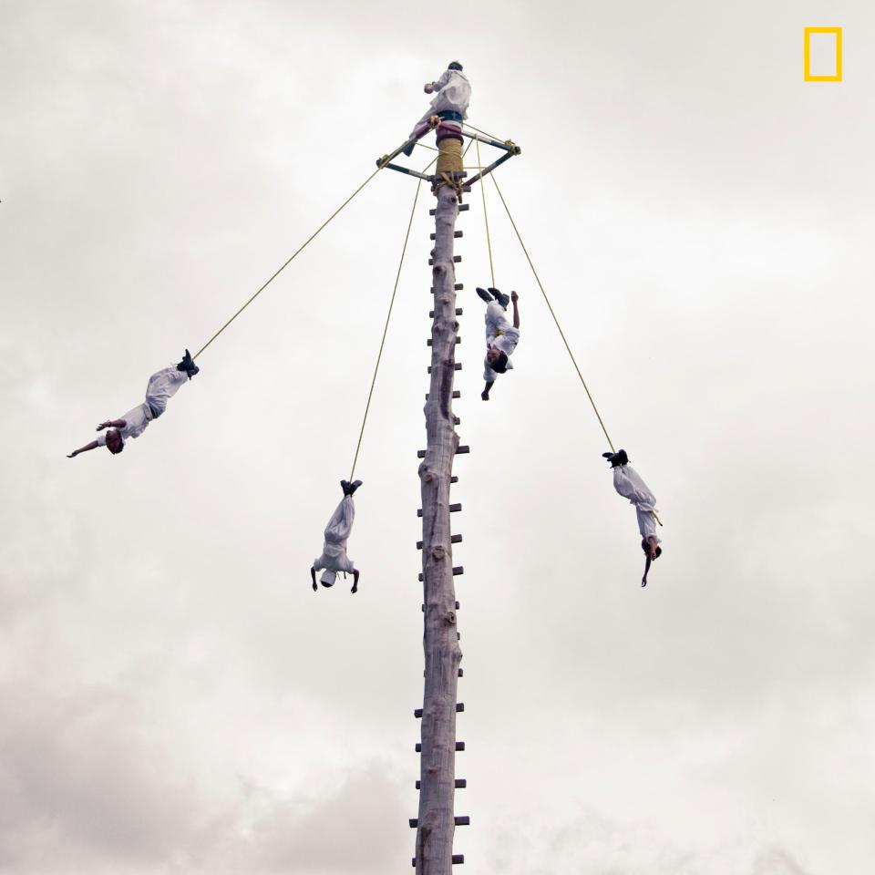  Veronica Domit caught the judge's eye with this picture of the Totonacas Flying Festival in Papantla, Mexico, which is performed to encourage rain on local crops