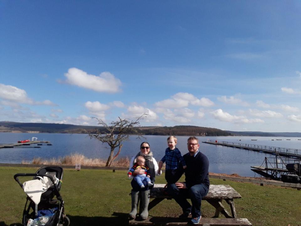  Eimear with her husband and two children