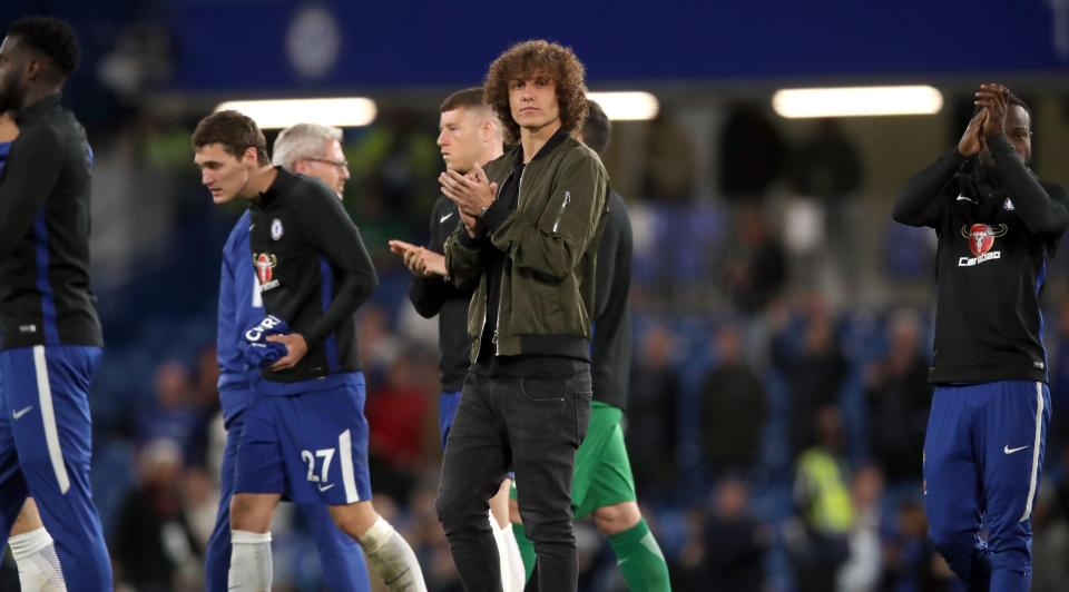  Luiz has only played five matches since October, although he has had knee injuries