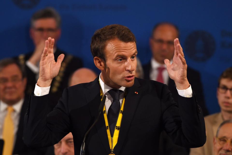  The French President said the country would 'not yield an inch to the enemies of freedom'