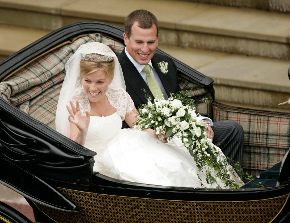 Peter and Autumn left their wedding in an open carriage