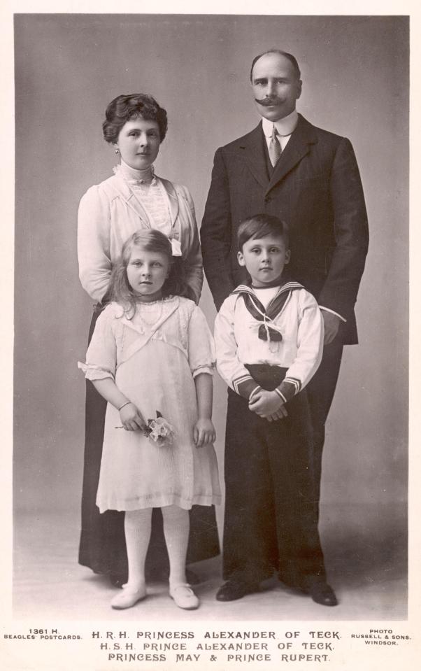  The couple with their son, Rupert, and daughter, May