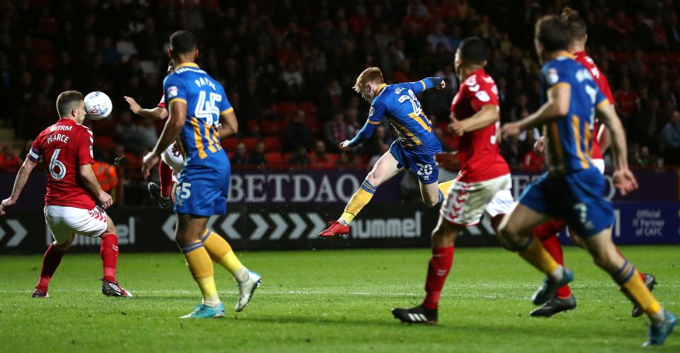  Jon Nolan fires in the goal that won the first leg