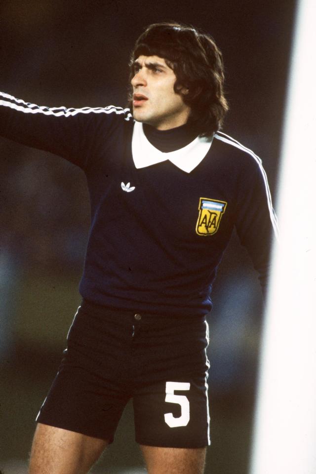 Fillol wore No5 as Argentinian boss Cesar Luis Menotti allocated them alphabetically 