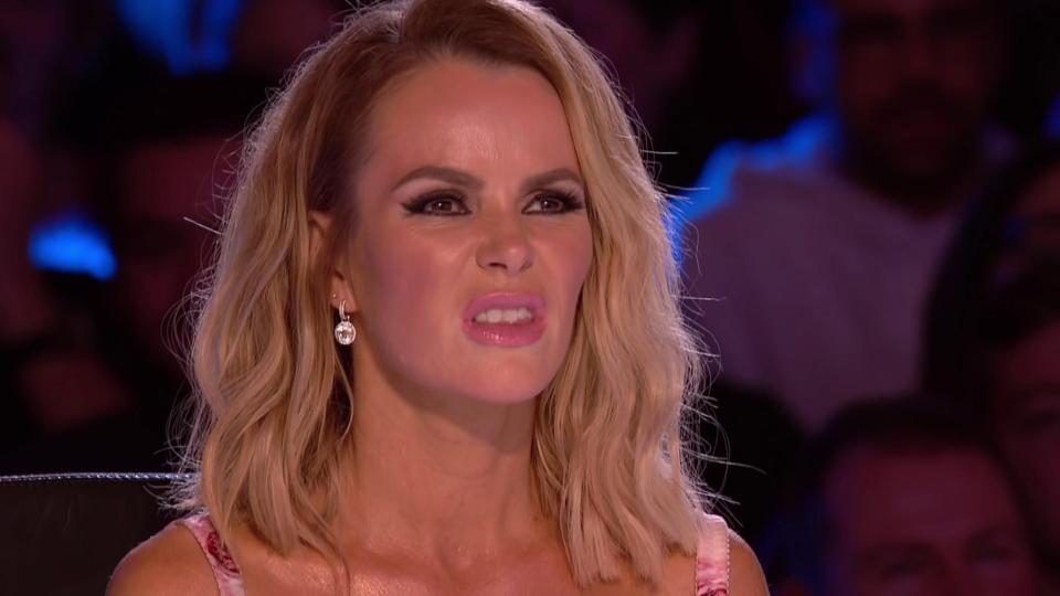  Judge Amanda Holden is at first left aghast