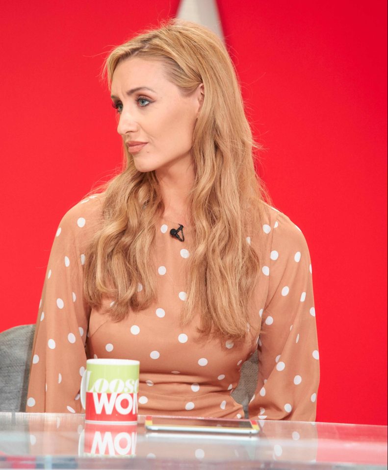  Catherine Tyldesley, who plays Aidan’s former fiancée Eva Price, revealed on Loose Women on Friday how the story had already saved lives