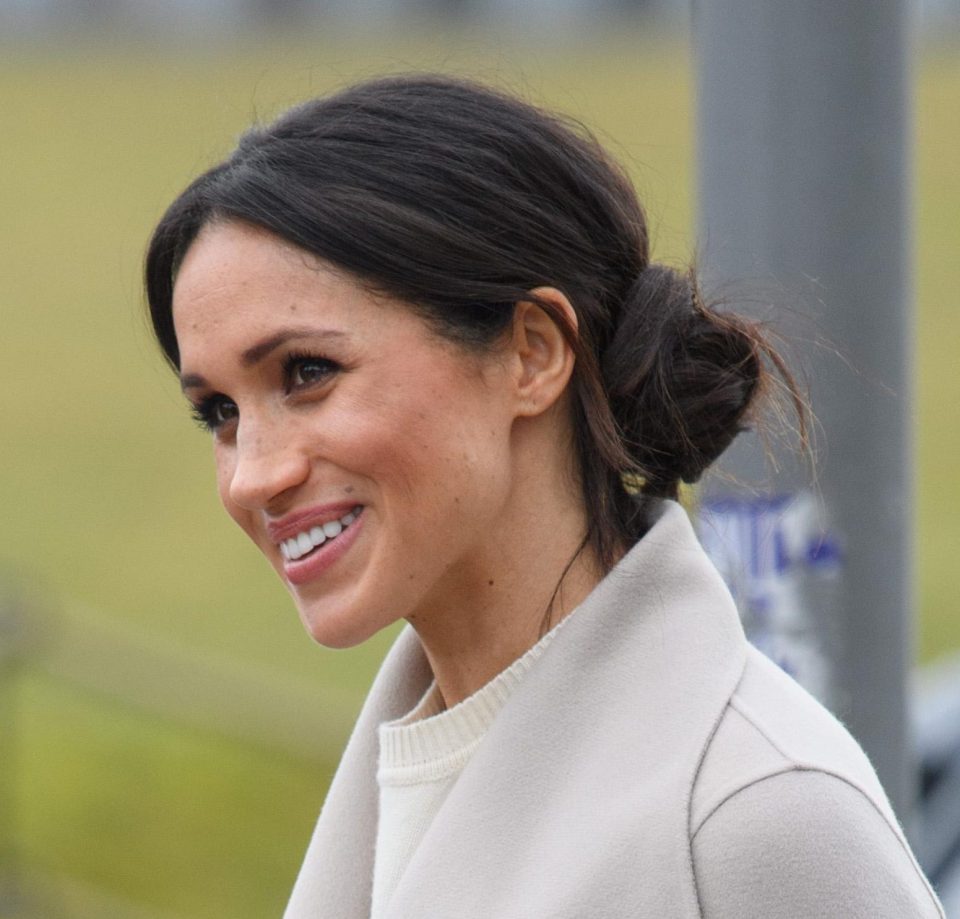  A more casual hairstyle for Meghan