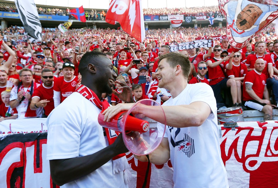 Keita was given a fitting send off by his team-mates and the travelling fans on Saturday