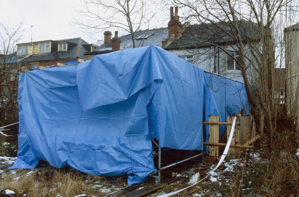 In 1983 police found more than 1,000 tooth and bone fragments in the garden and adjoining wasteland