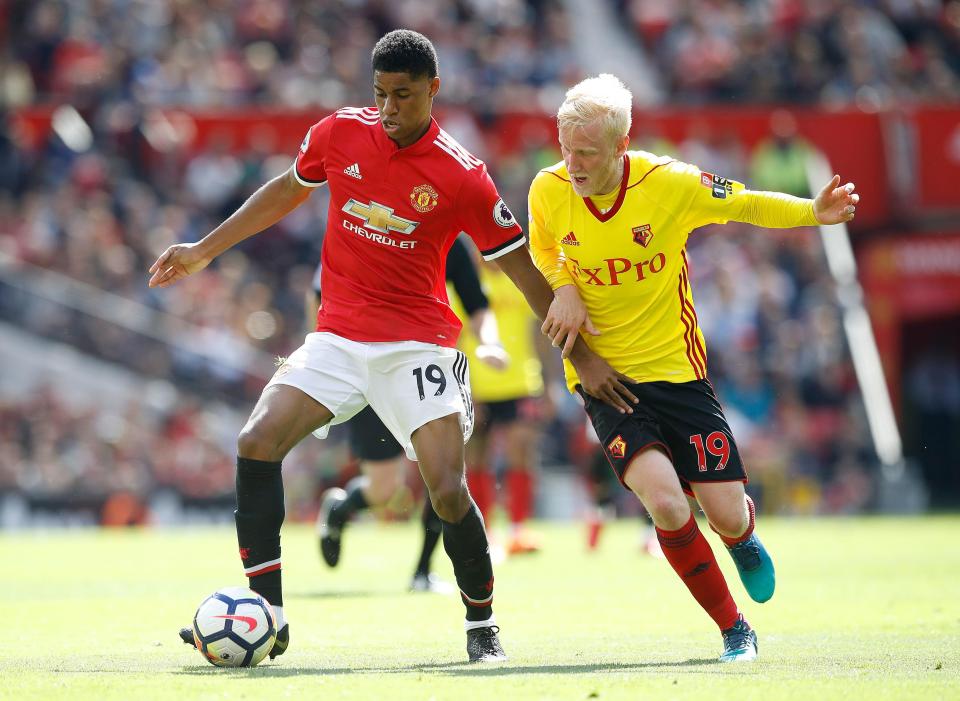  Marcus Rashford has chipped in with 13 goals in 51 games this season for United