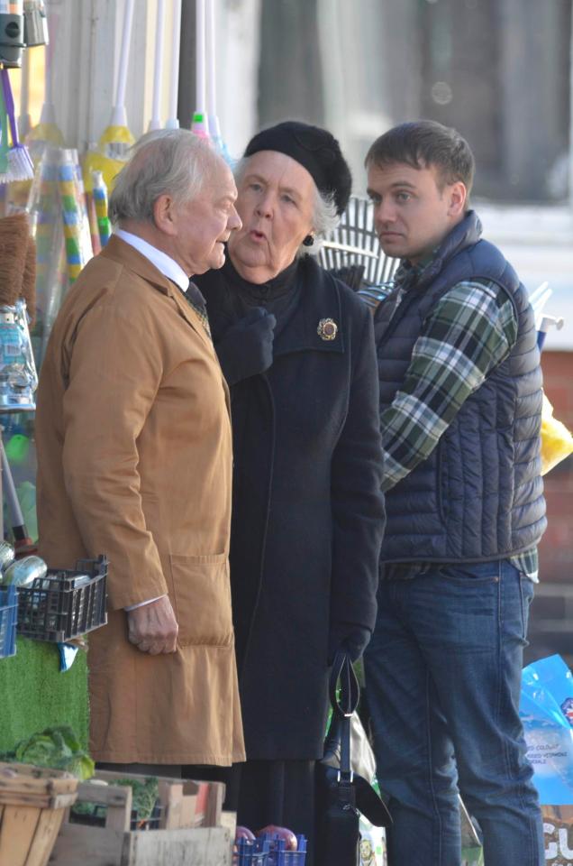  Stephanie Cole was also on set to shoot her scenes