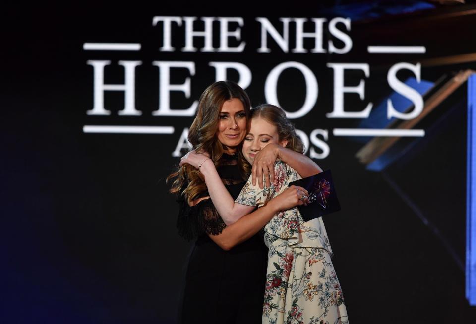  Freya also received a hug from Kym Marsh