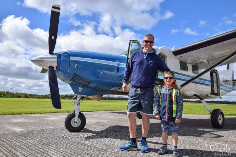 Dad Kris Kacprzak dug with his bare hands to find his son Kacper amongst the wreckage of a plane