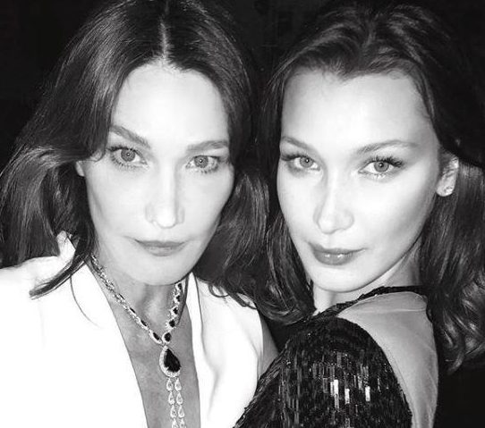  Bella Hadid and Carla Bruni shared this snap from Cannes Film Festival, prompting fans to think they looked like mother and daughter