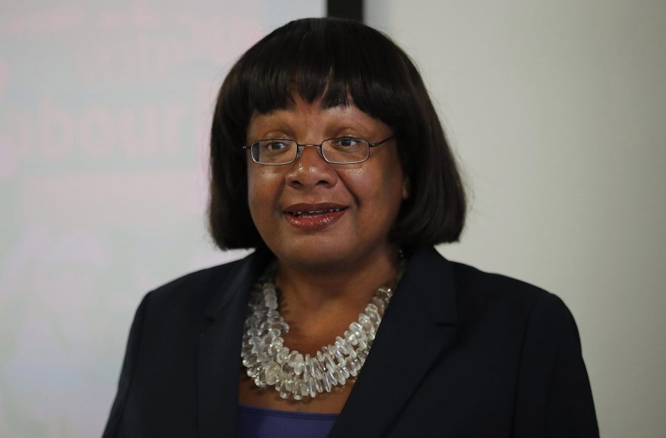  Shadow Home Secretary Diane Abbott is opposed to the use of spit and bite guards by the police