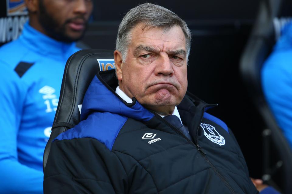  Big Sam was given the Everton boot by owner Farhad Moshiri