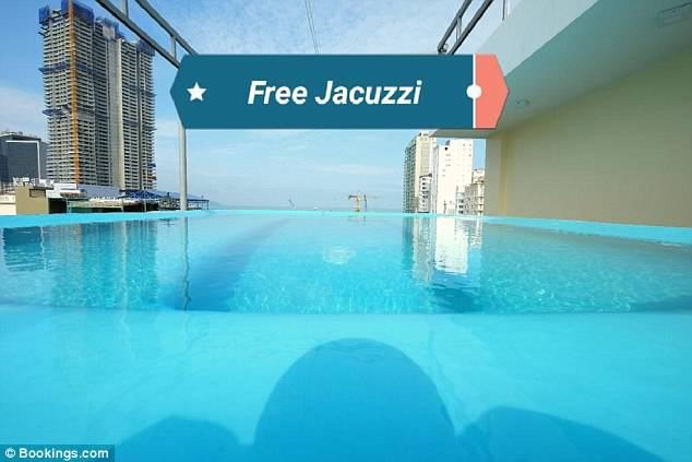  The listing has now been updated with the words 'free Jacuzzi'