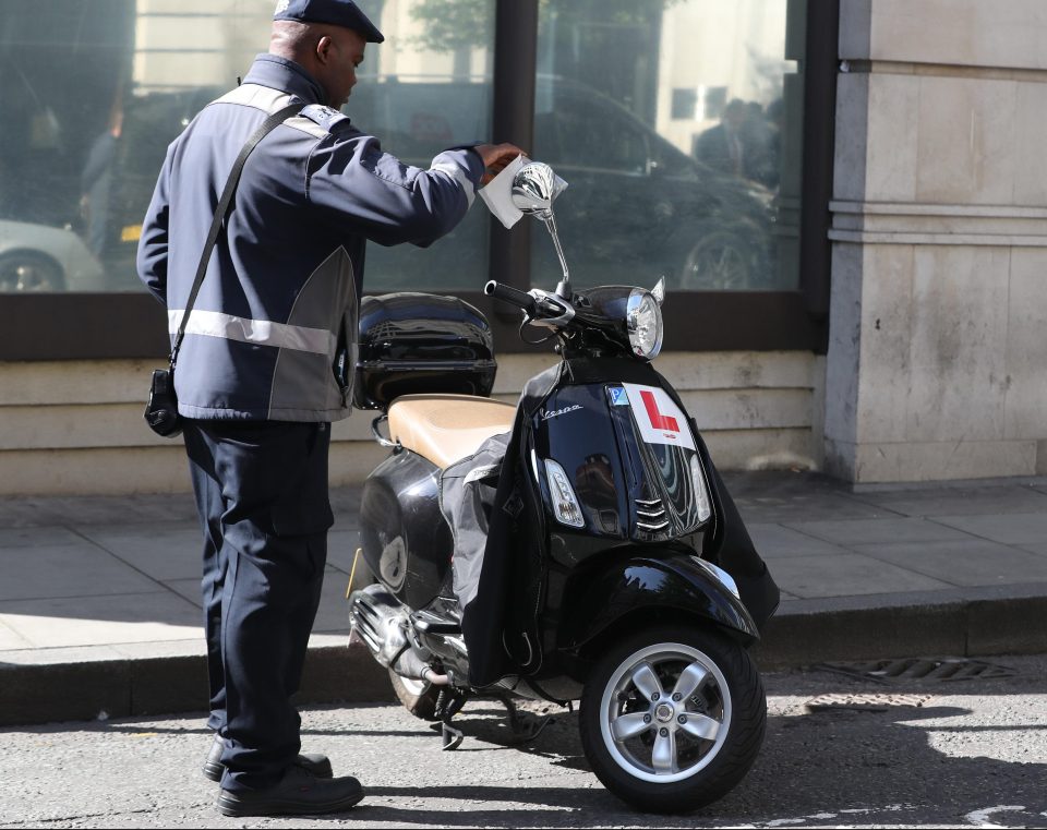  Unfortunately for the star, he received a parking ticket