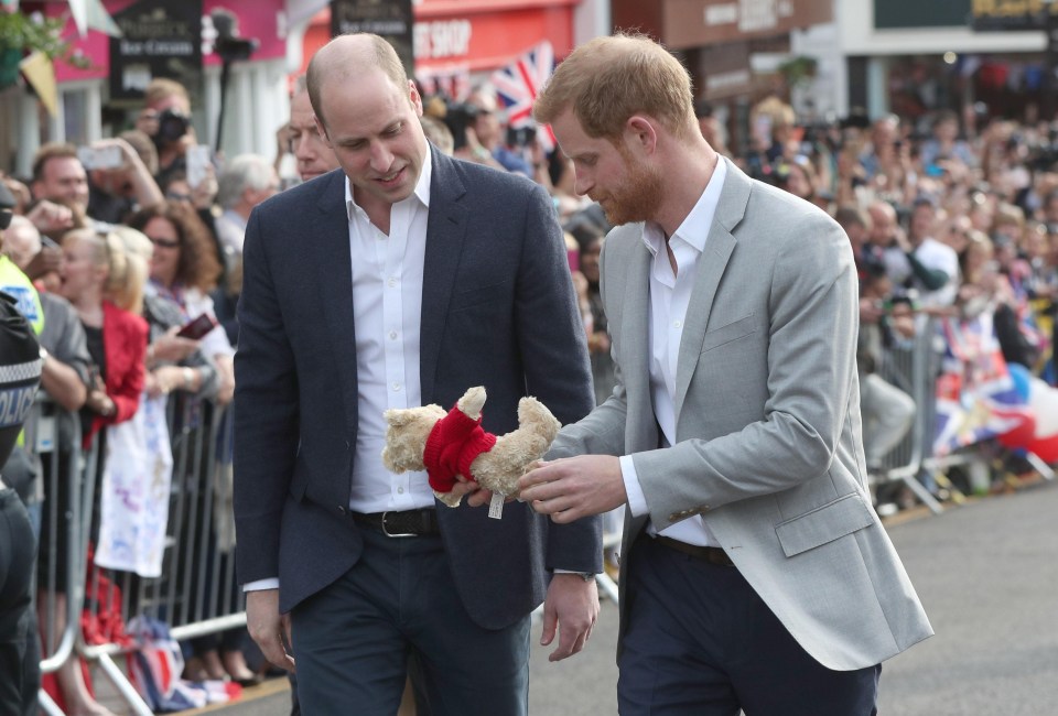 Prince William (left) reportedly told a ‘filthy’ joke in his best man speech at Harry and Meghan’s wedding