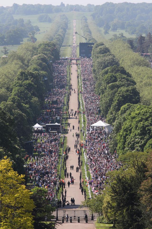  Harry and Meghan will make their way down the Long Walk in the Royal Procession