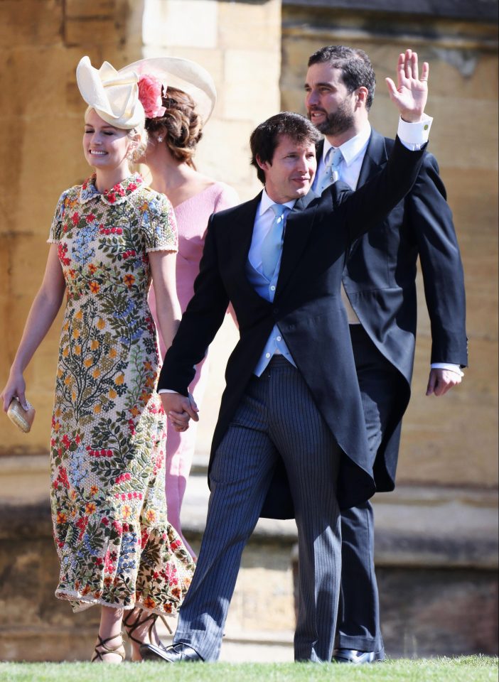  James Blunt, here with his wife Sofia, served alongside Harry in the army