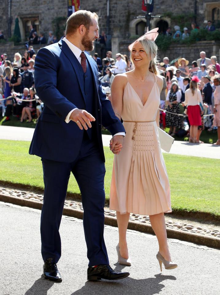  Rugger star James Haskell and his fiance Chloe Madeley know Harry through his love of rugby