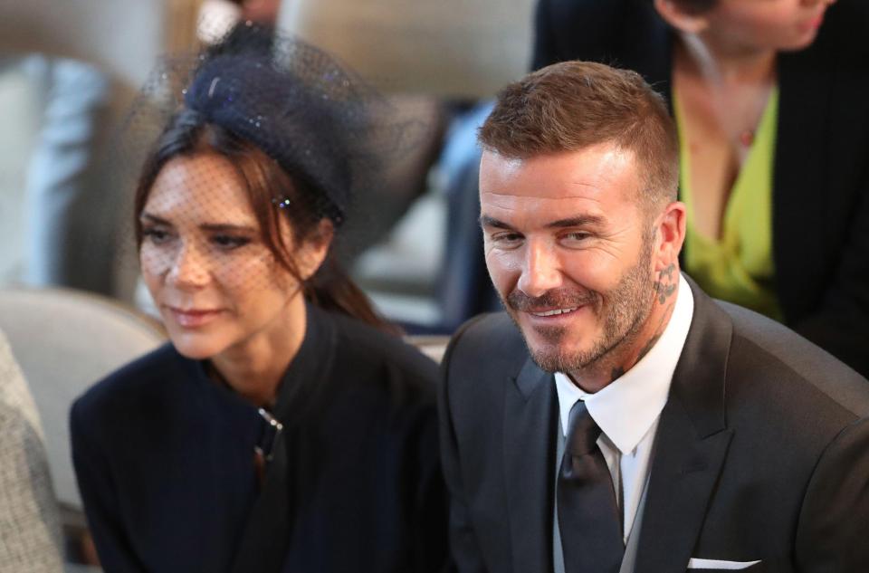  Posh and Becks know Harry and Meghan through their respective fashion and charitable interests