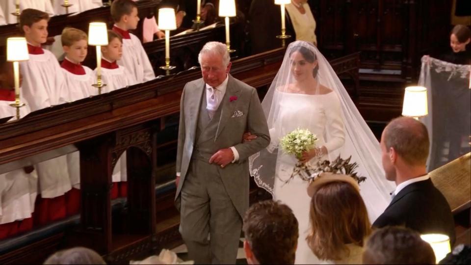  Prince Charles walked Meghan down the aisle at the royal wedding - while Thomas watched on TV in Mexico