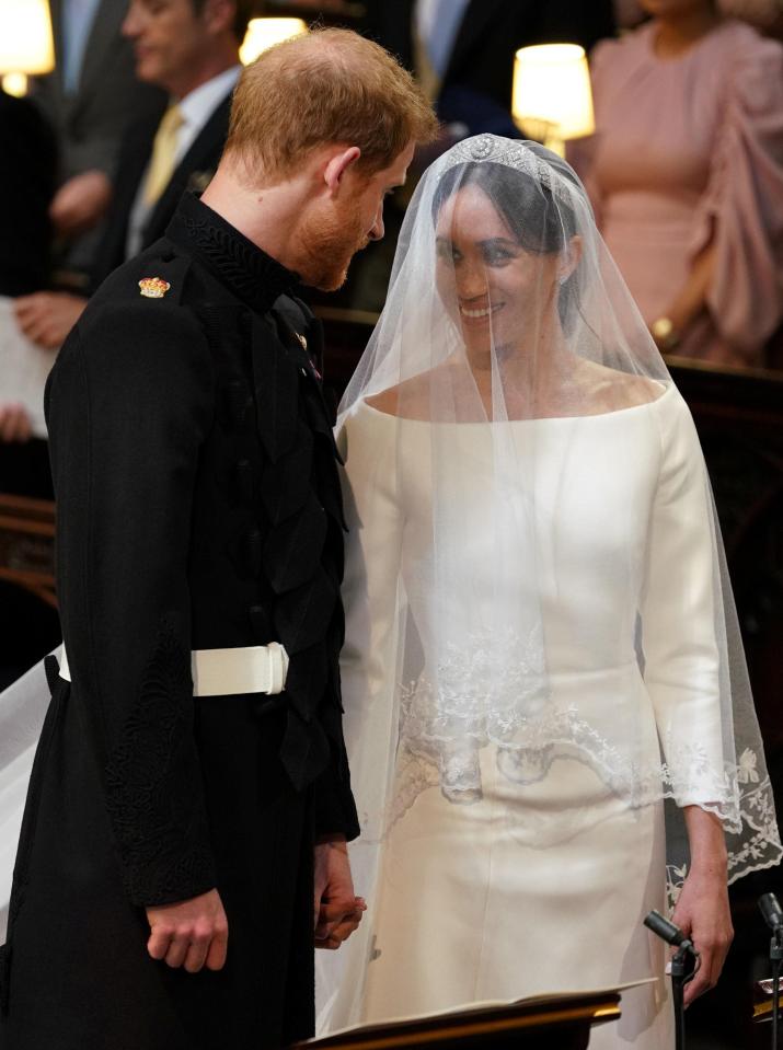  The loved-up pair gazed at each other throughout the ceremony