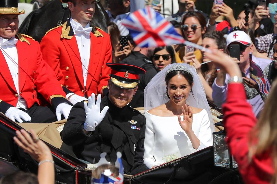  The pair's wedding brought thousands to the streets of Windsor, with millions more watching around the world