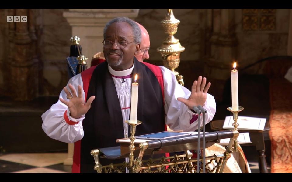  The passionate address by US Bishop Michael Curry had audiences enthralled