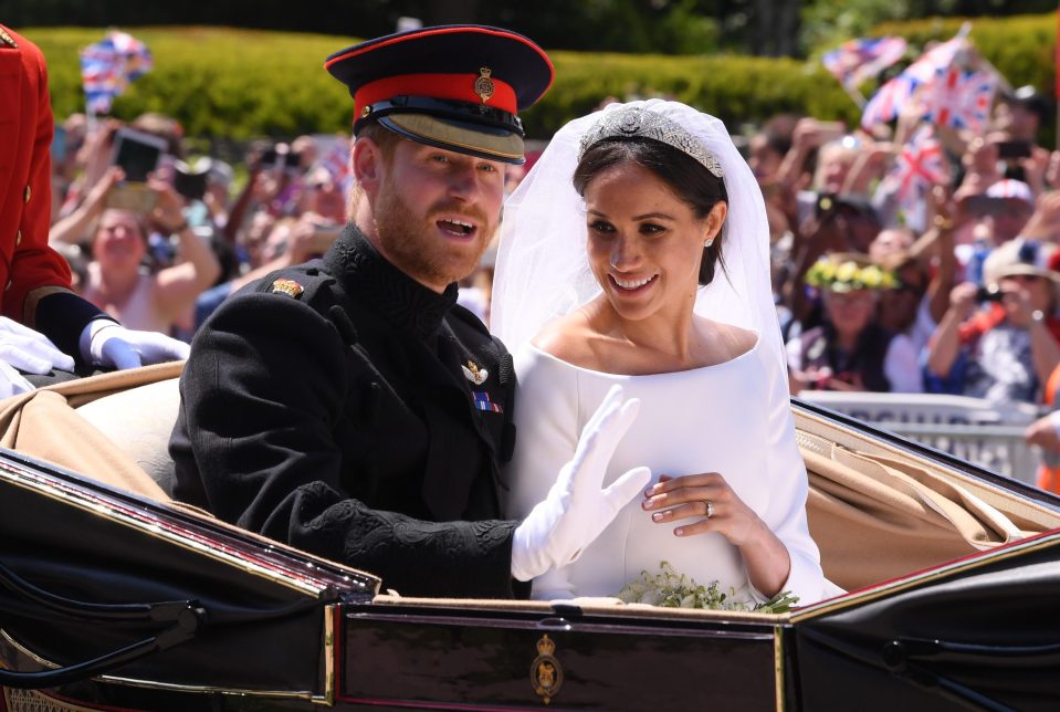  Prince Harry and Meghan at their wedding in Windsor