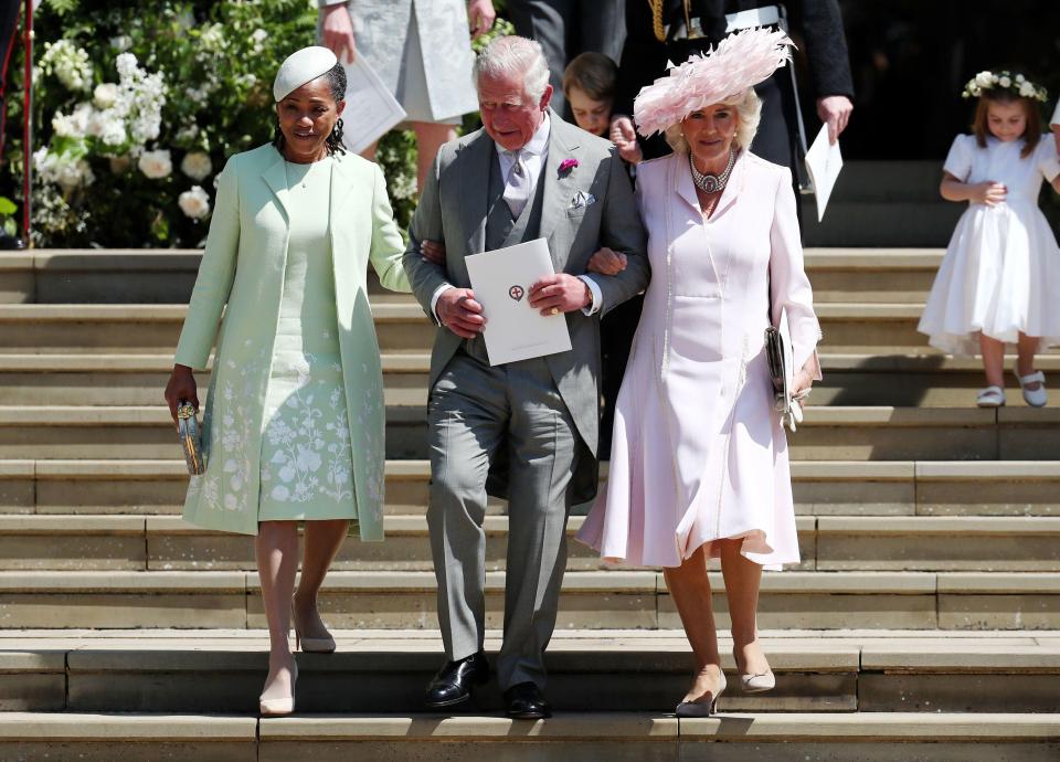  Doria with Prince Charles and Camilla after the ceremony